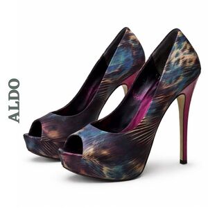 ALDO Multicolor Platform Stiletto Heels US 7.5 EU 38